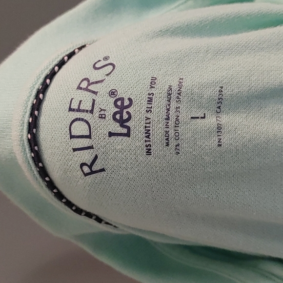 Riders by Lee Mint Green Golf Shirt Size Large - Picture 5 of 6